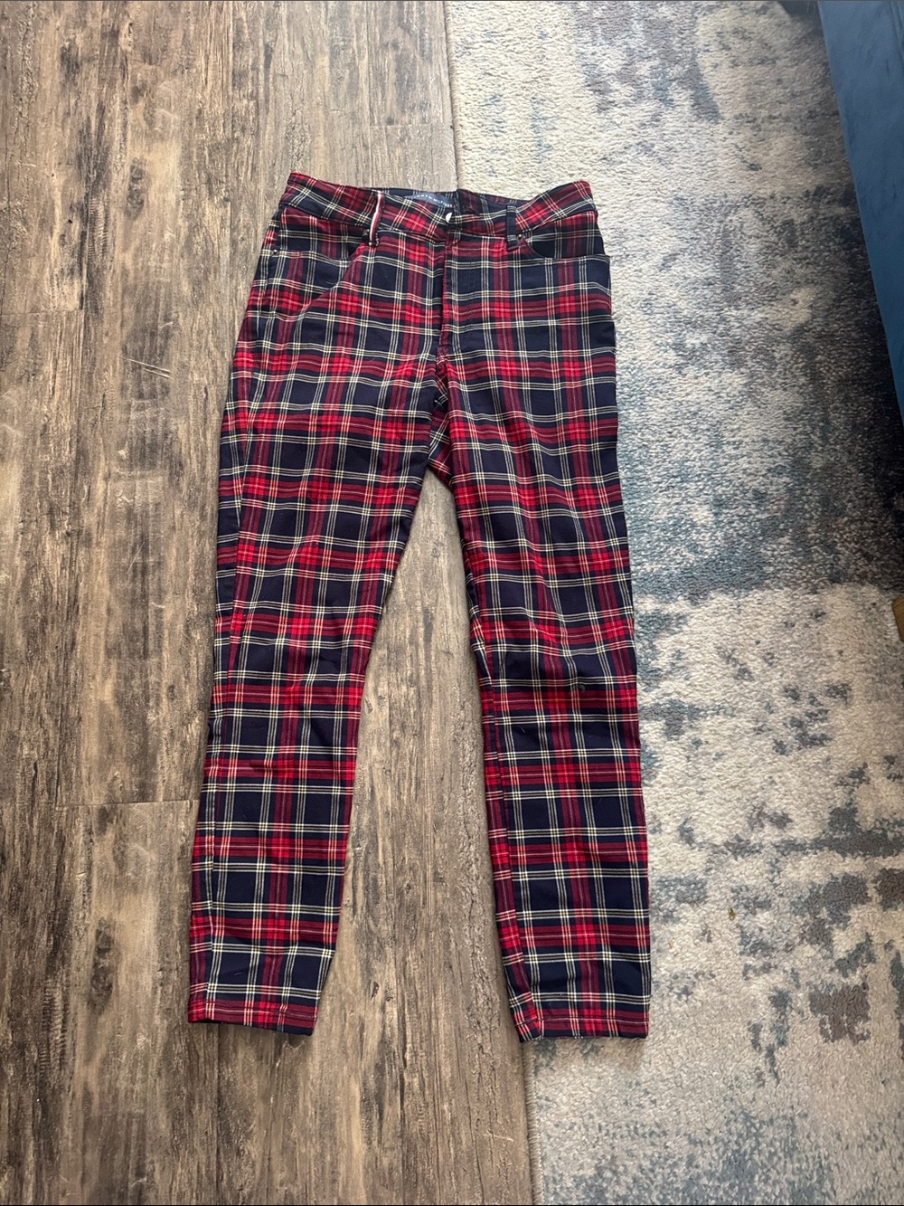 Tommy Hilfiger Red, Navy and Yellow Plaid Pants